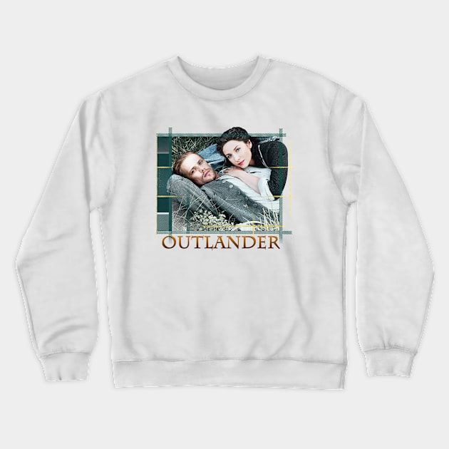 Outlander Tartan Photo Crewneck Sweatshirt by devanpm